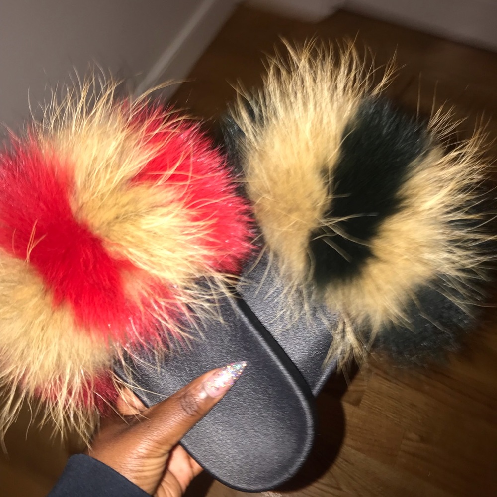 Real Fox Fur Slides🔥🦊